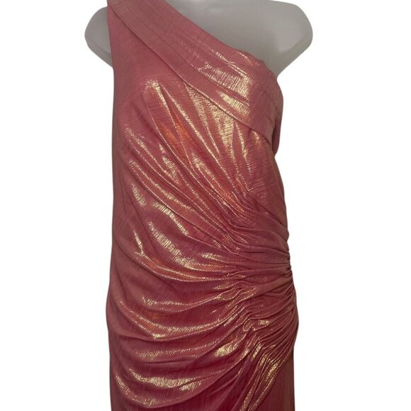 Mac Duggal 27152 Pink Off-Shoulder Gown Size 16 NWT Evening Formal Dress - Picture 4 of 5